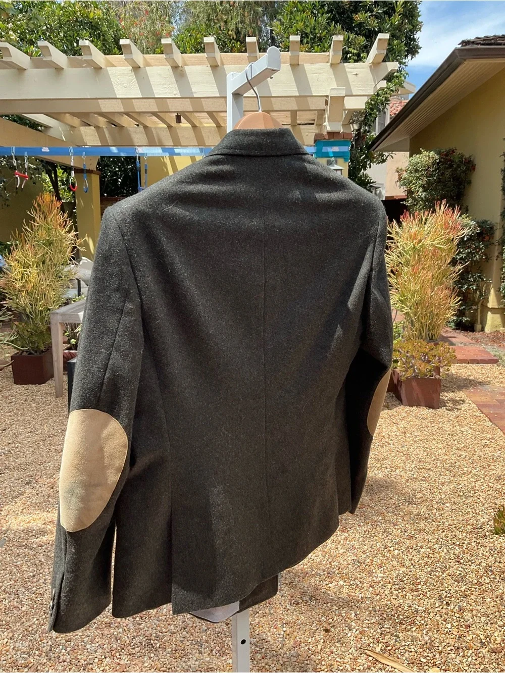 Band Of Outsiders Charcoal Double-Breasted Pea Coat